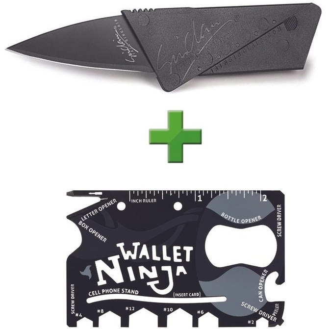 ابزار چند کاره و چاقو کارتی  مدل Ninja Wallet