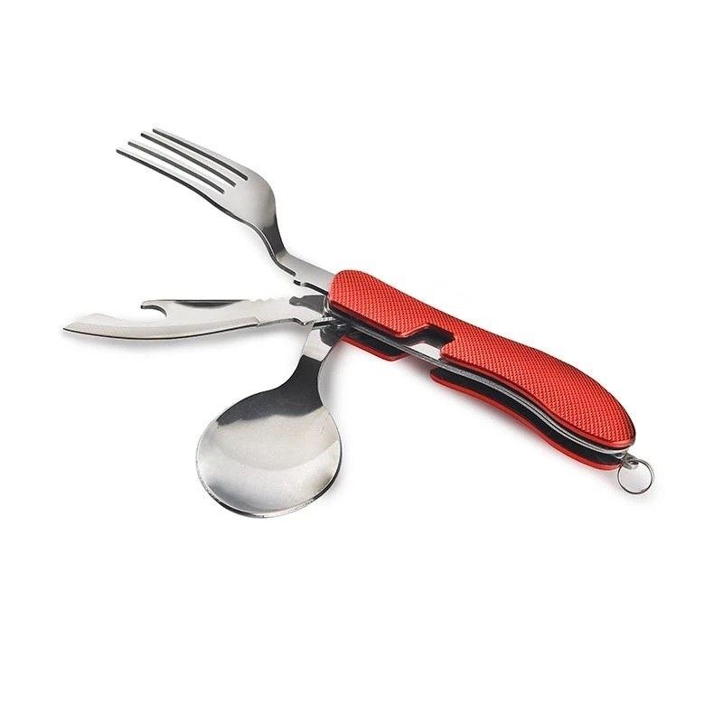 ست قاشق چنگال و چاقو تاشو سفری