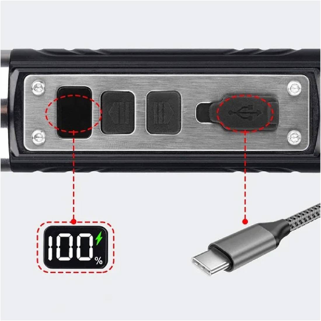 چراغ قوه یووی اسمال سان مدل zy-s87