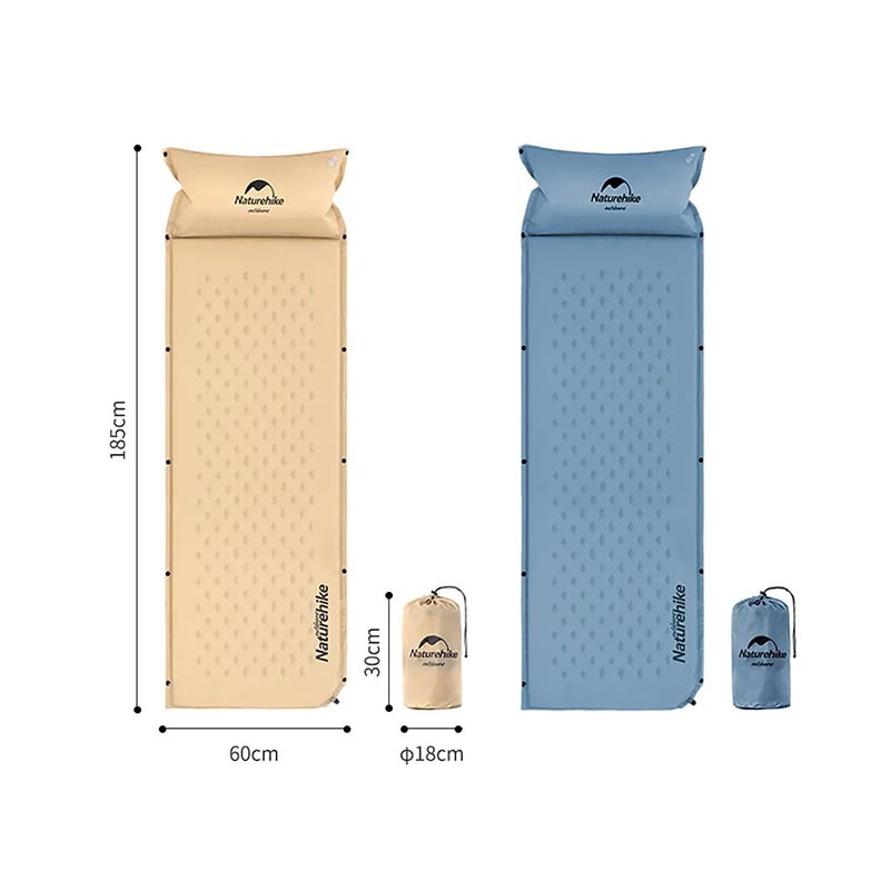 زیرانداز بادی الیافی یک نفره نیچرهایک مدل NH15Q002-D