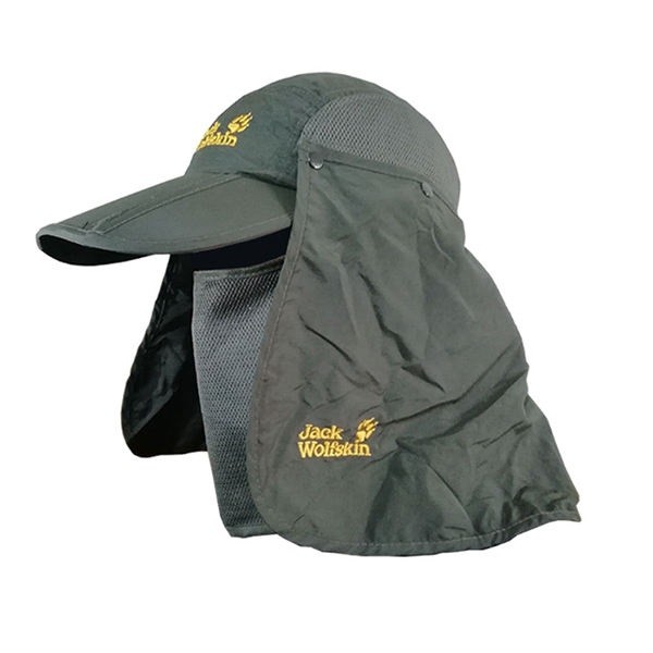 کلاه کوهنوردی سه تکه طرح Jack Wolfskin | کلاه آفتابی با پوشش صورت و گردن