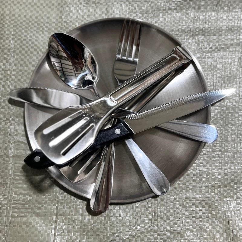 ست ظروف مسافرتی استیل کیف دار  2 نفره
