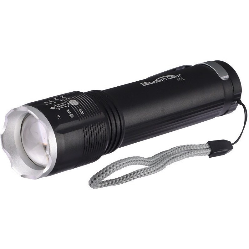 چراغ قوه زوم دار با چراغ بغل مدل P50_ XA-P12