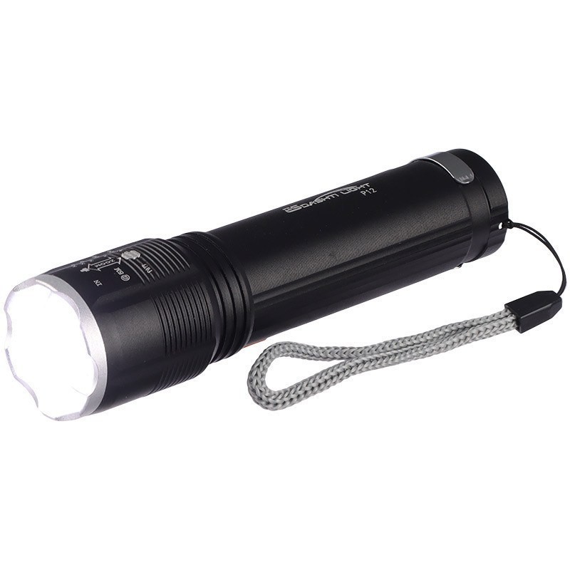 چراغ قوه زوم دار با چراغ بغل مدل P50_ XA-P12