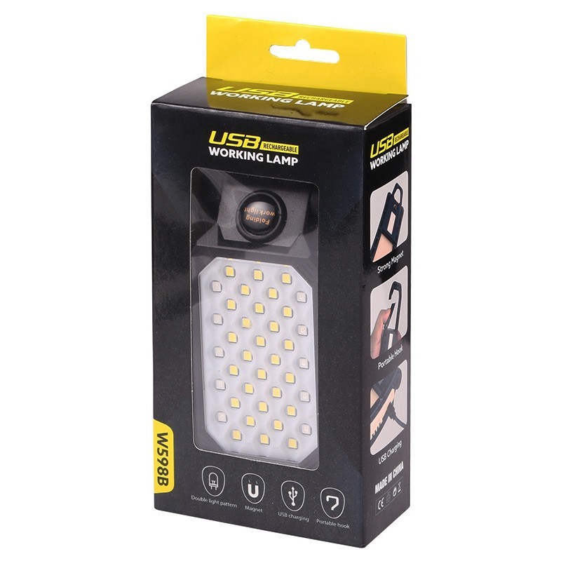 چراغ شارژی LED آهنربایی W599B