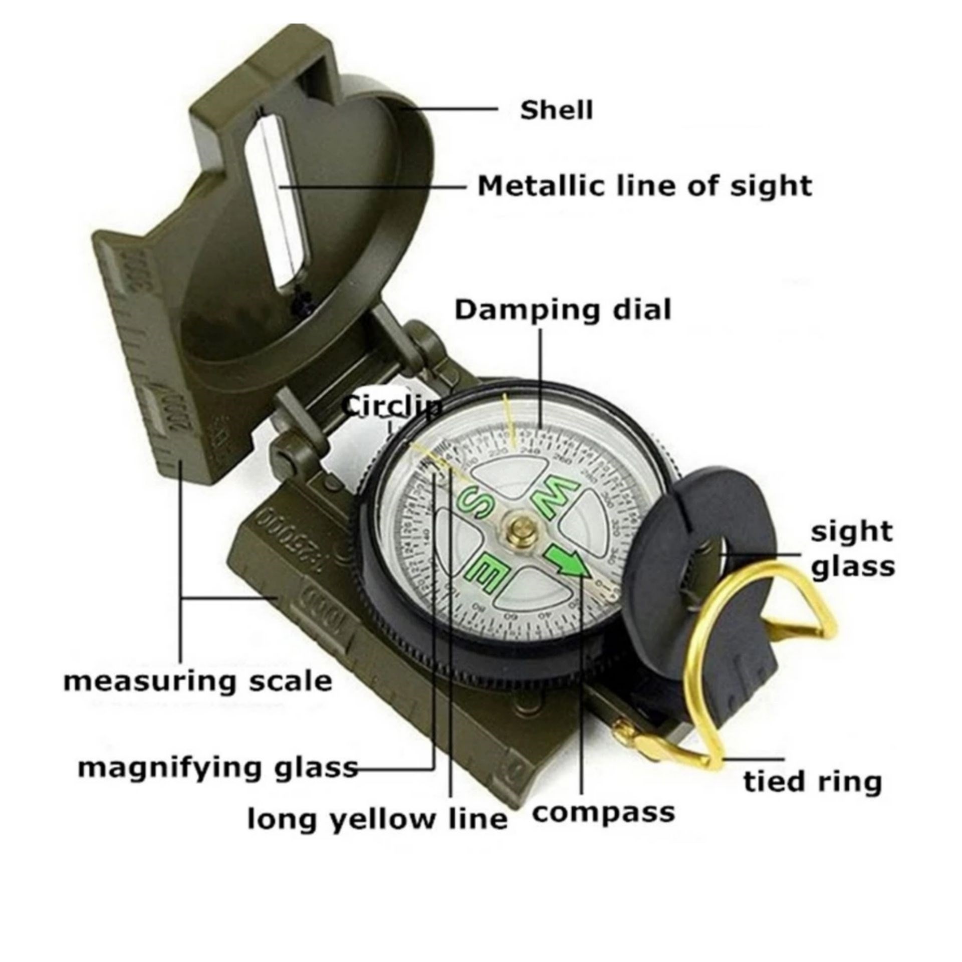 قطب نما چندکاره تاکتیکال  compass
