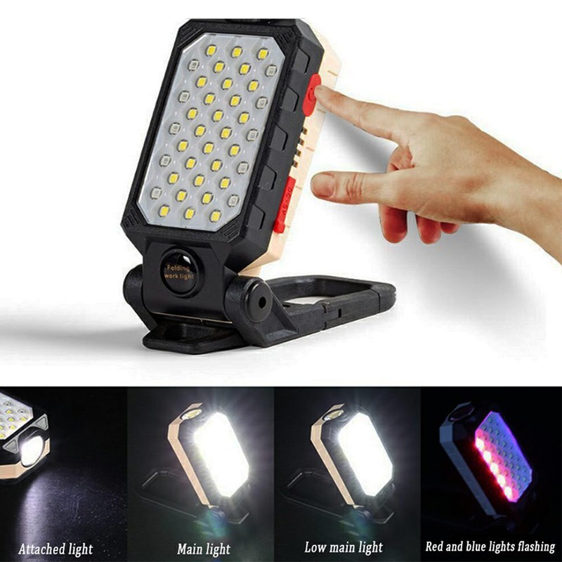 چراغ شارژی LED آهنربایی W599B