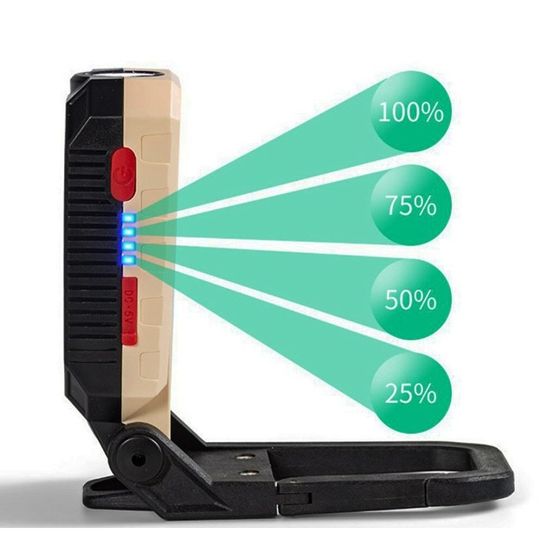 چراغ شارژی LED آهنربایی W599B