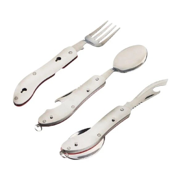 ست قاشق چنگال و چاقو تاشو سفری