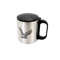 لیوان استیل  ۲۵۰ میل درب دار